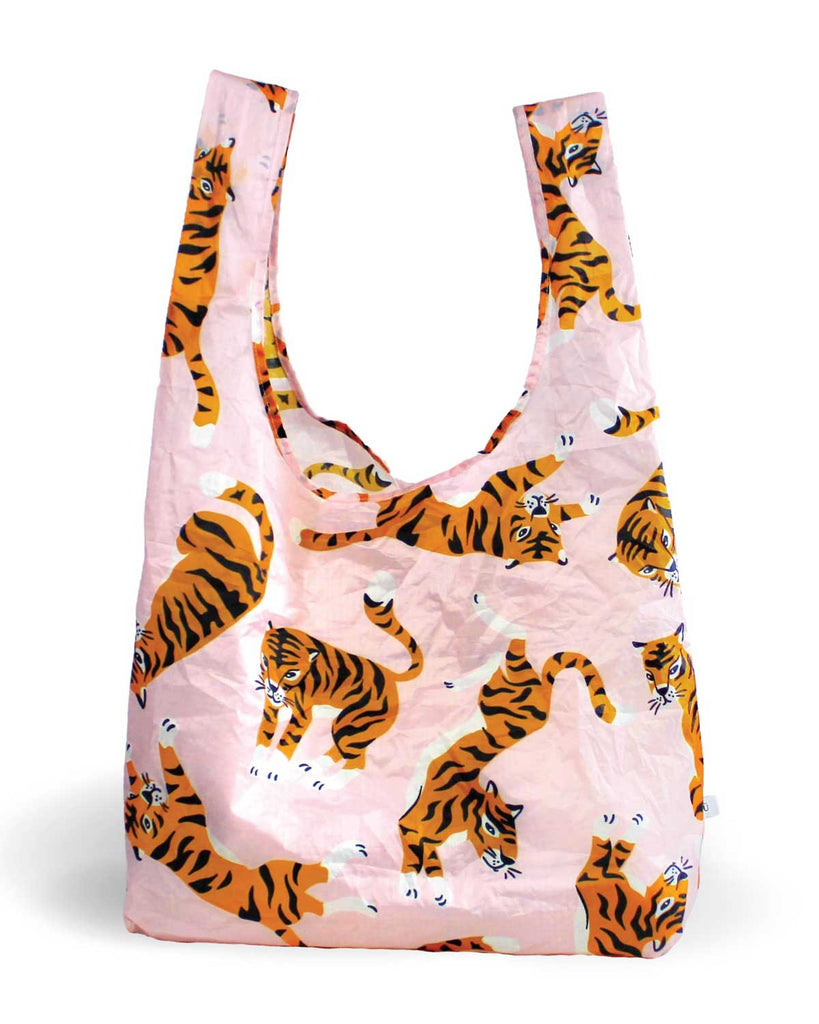 tiger print tote bag