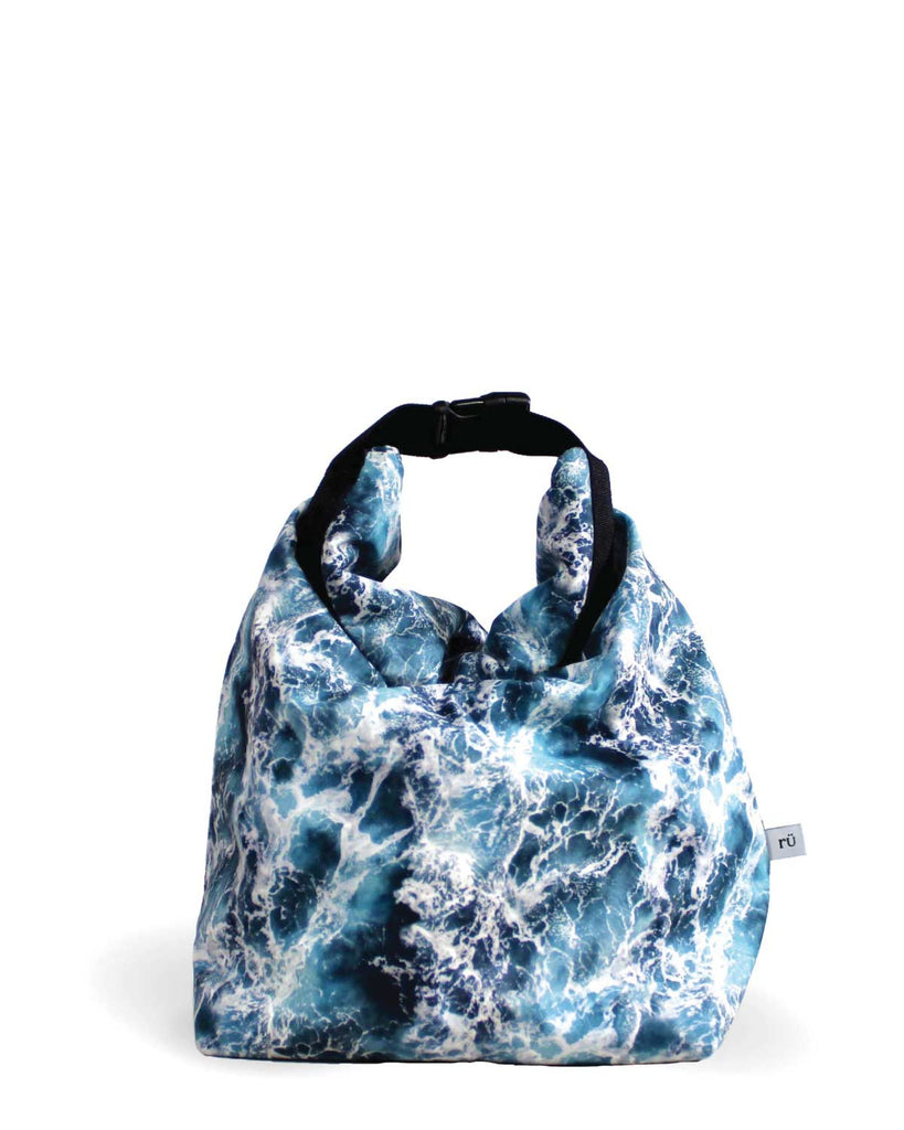 ocean print reusable lunch bag