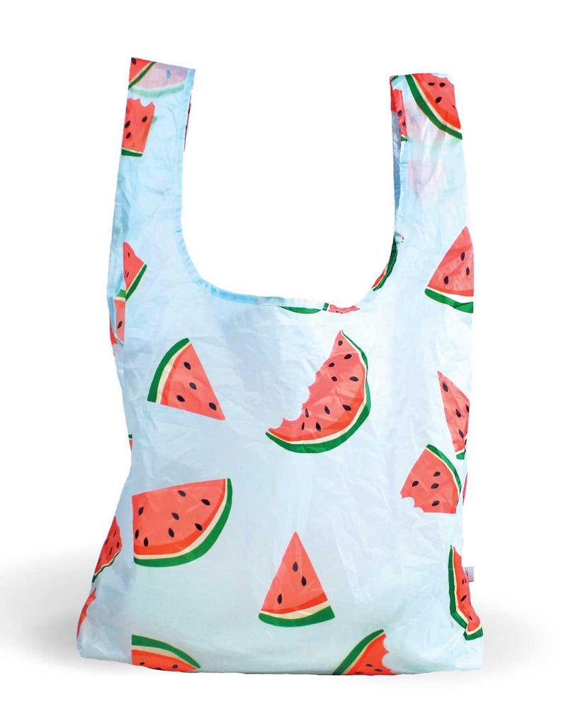 watermelon packable tote bag